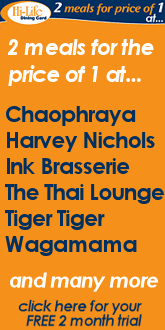 click here for 2 for 1 meals at many restaurants in Manchester